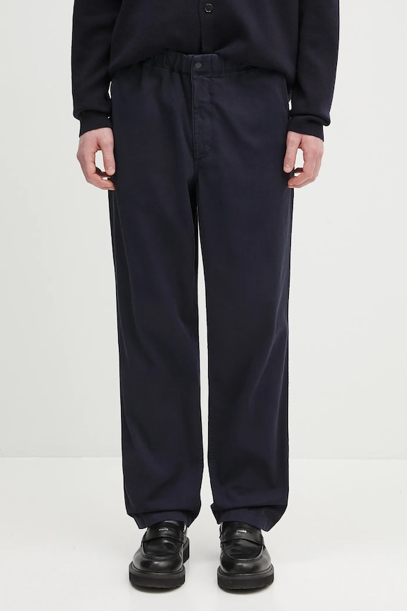 Штани Norse Projects Ezra Light Stretch з еластаном темно-синій N25.0369.7004