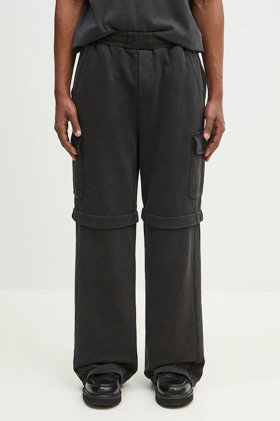 Daily Paper pantaloni tuta di cotone Garment Wash Pants cotone nero 2511010