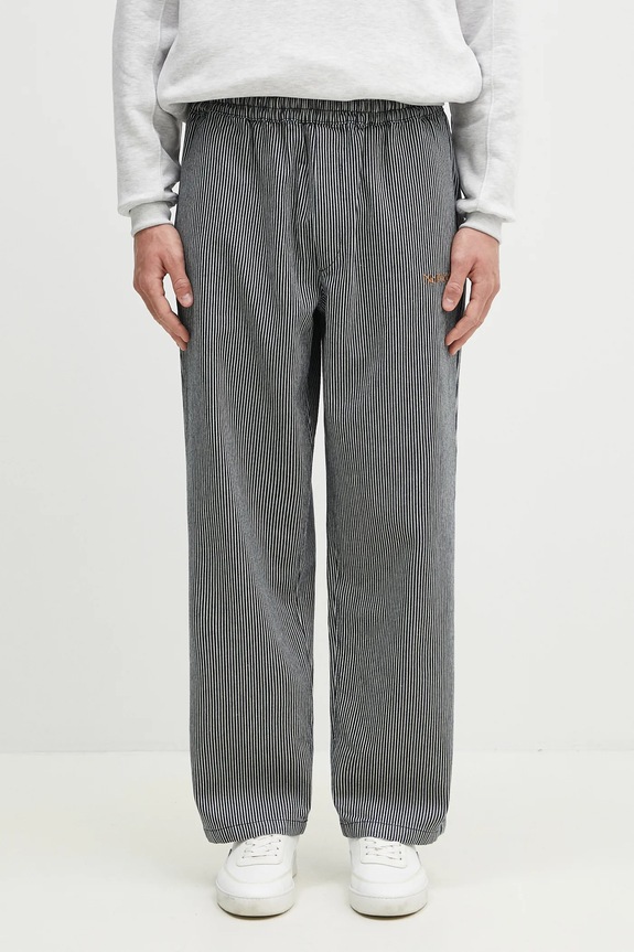 No Problemo spodnie bawełniane Mini Problemo Work Pant - Denim wzorzyste niebieski NP3011303