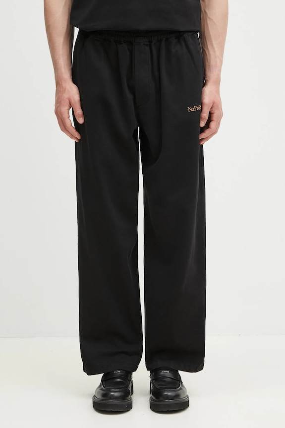 No Problemo pantaloni de bumbac Mini Problemo Work Pant - Twill uni negru NP3011403