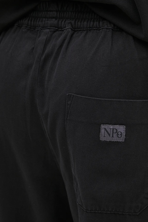No Problemo pantaloni de bumbac Mini Problemo Work Pant - Twill negru NP3011403