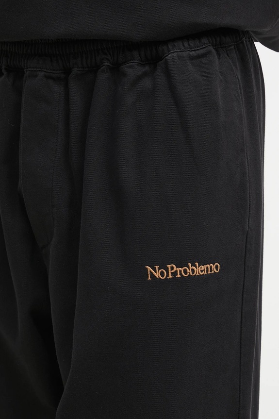 Βαμβακερό παντελόνι No Problemo Mini Problemo Work Pant - Twill NP3011403 μαύρο
