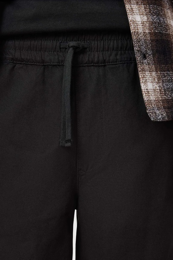Odzież AllSaints spodnie z domieszką lnu HANBURY M038TC czarny