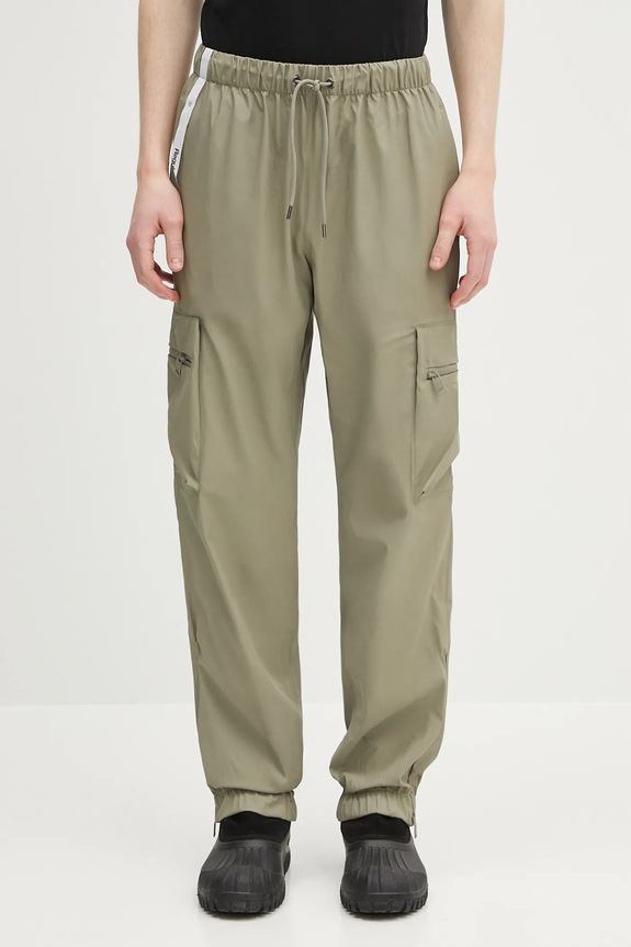 Hlače Rains Cargo Rain Pants Regular W3 kargo zelena 18850.108