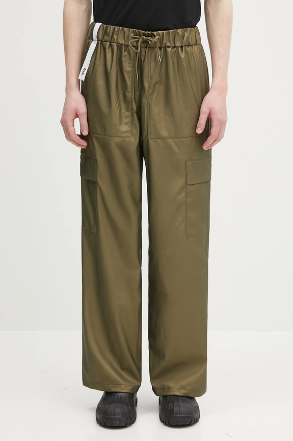 Rains trousers Cargo Rain Pants Wide W3 fabric green 18990.105