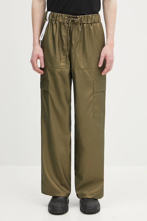 Rains trousers Cargo Rain Pants Wide W3 fabric green 18990.105