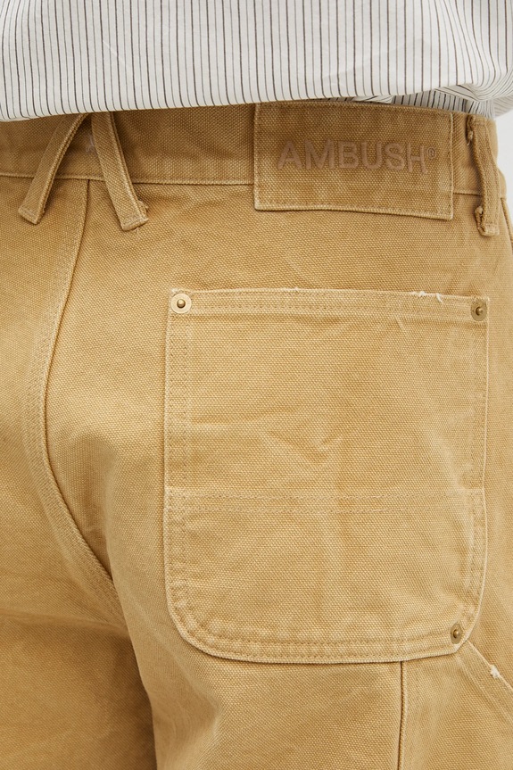 Džíny AMBUSH Canvas Carpenter Pants béžová 12115316