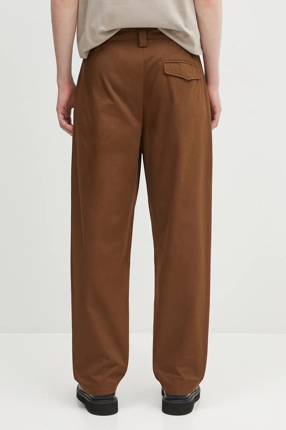 Clothing A.P.C. cotton trousers Pantalon Renato COGZR.H08428 brown