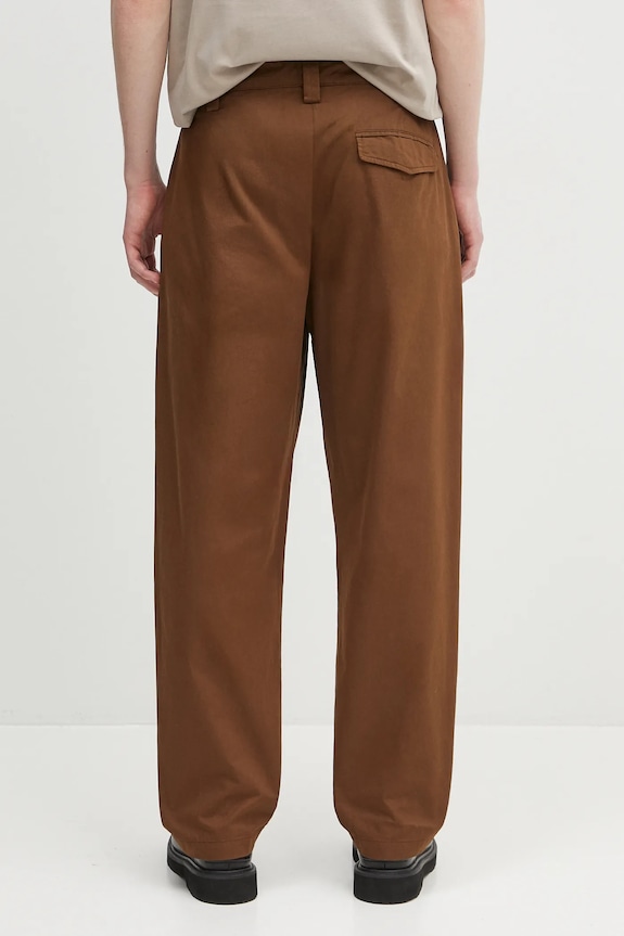 Clothing A.P.C. cotton trousers Pantalon Renato COGZR.H08428 brown