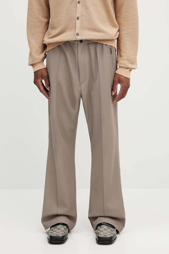 Needles trousers Boot-Cut Warm Up fabric beige QV199