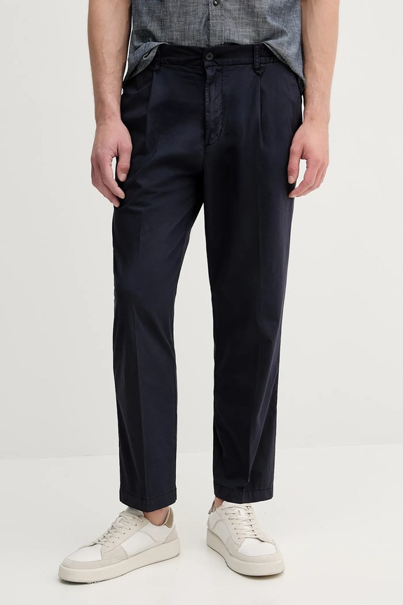 United Colors of Benetton spodnie tkanina granatowy 462SUF04K