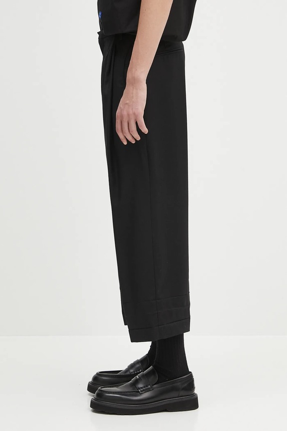 Вълнен панталон Ader Error Apparel-Bottom BO01SSSA0205BK черен SS25