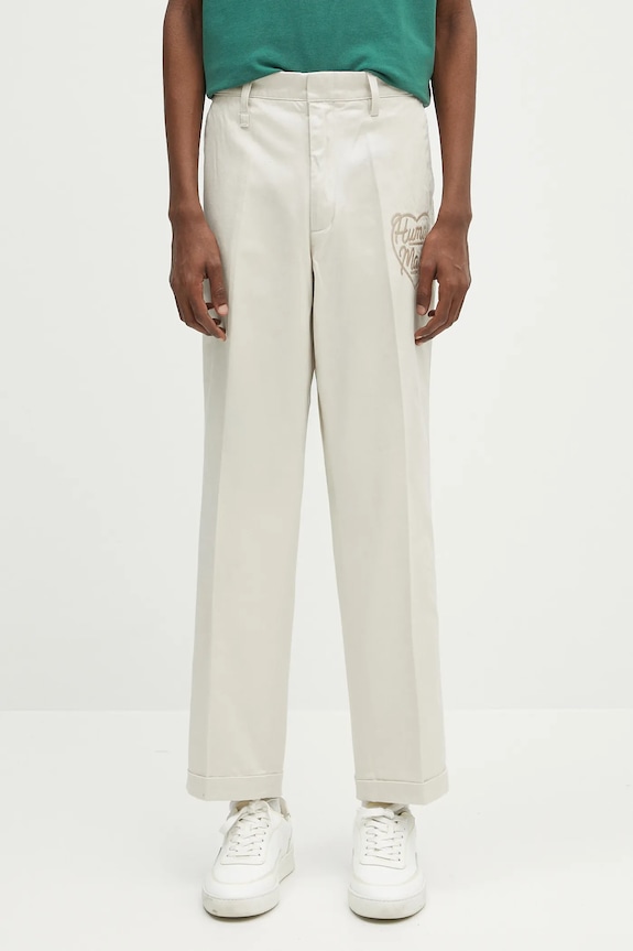 Human Made pantaloni in cotone Chino Pants cotone beige HM29PT013