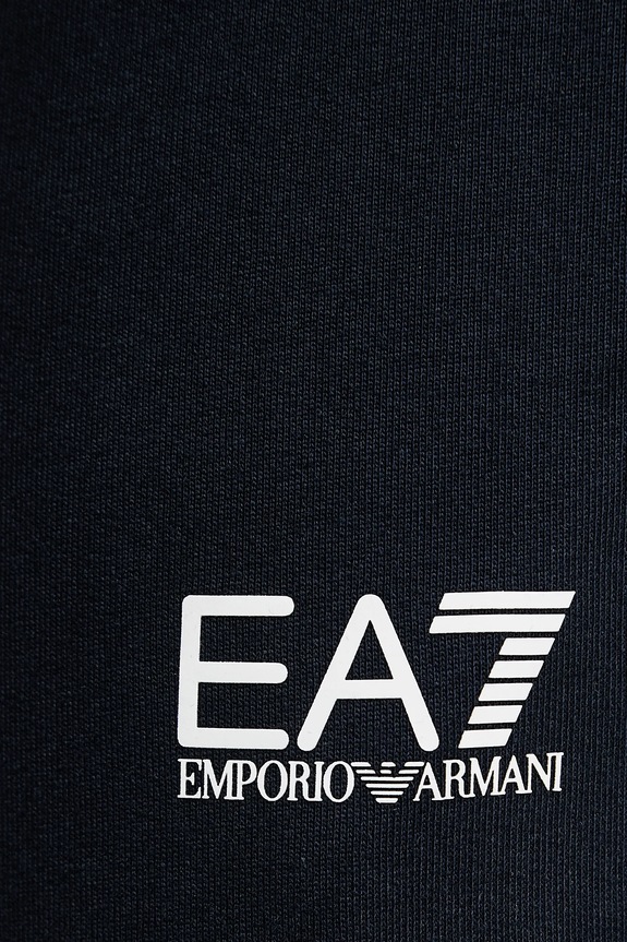 EA7 Emporio Armani pantaloni tuta di cotone blu navy 8NPP65.PJVRZ