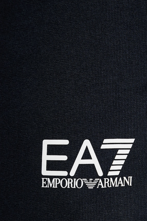 EA7 Emporio Armani pantaloni tuta di cotone blu navy 8NPP65.PJVRZ