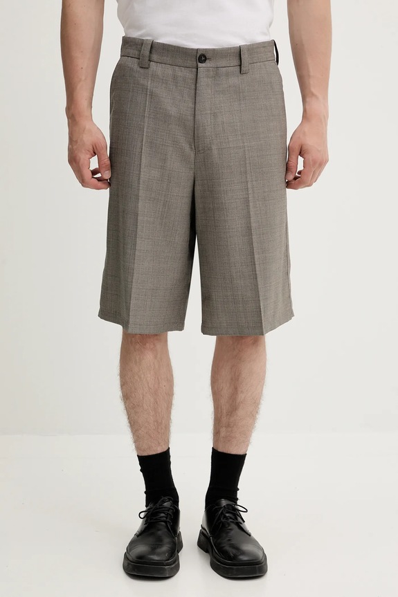 Kratke hlače s dodatkom vune Filippa K tkanina smeđa 31434.FK