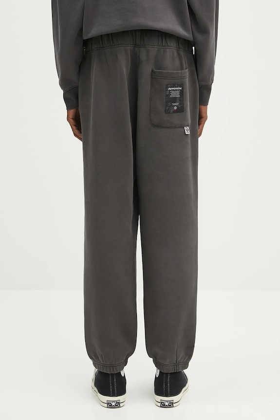 Abbigliamento AAPE pantaloni tuta di cotone Now Sweat AAPPTMB627XXN nero