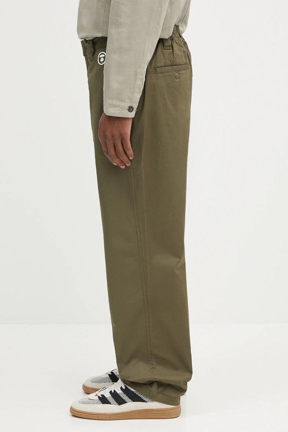 AAPE spodnie Now Woven AAPPTMB619XXN zielony SS25