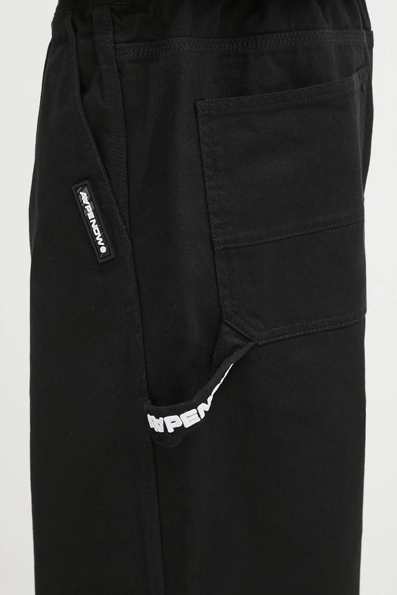 AAPE jeansy Now Woven czarny AAPPTMB624XXN