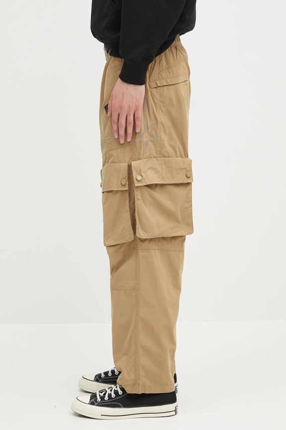 AAPE pantaloni Main Woven AAPPTMB633XXN beige SS25
