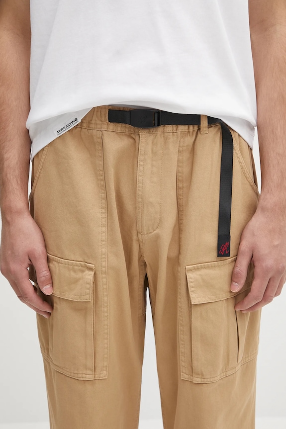 Gramicci pantaloni de bumbac Front Cargo Pant bej G5SM.P089