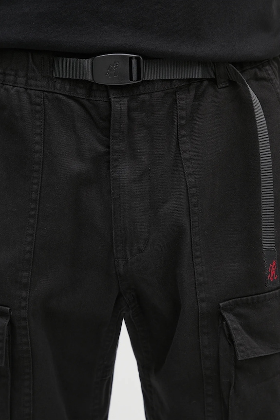 Gramicci pantaloni in cotone Front Cargo Pant nero G5SM.P089