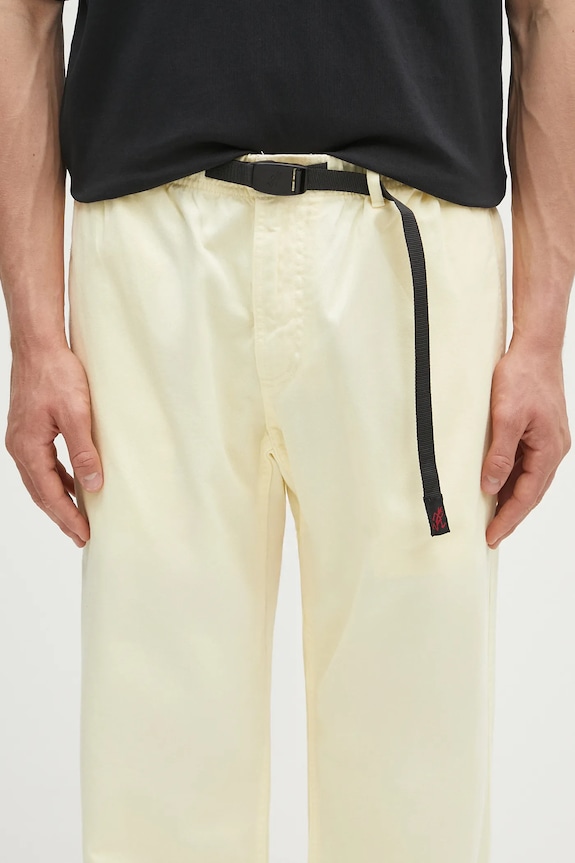 Bavlněné kalhoty Gramicci Pant Straight Fit žlutá G116.OGT