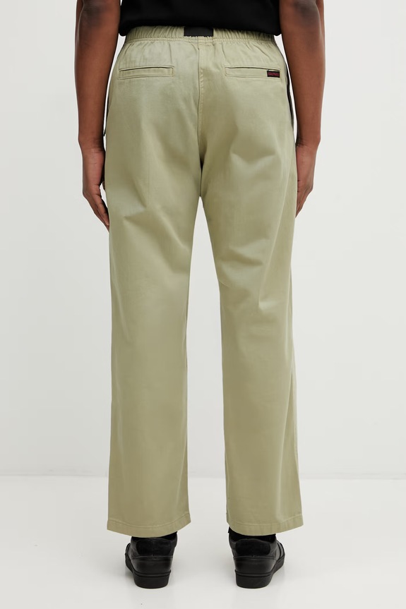 Odzież Gramicci spodnie bawełniane Pant Straight Fit G116.OGT zielony