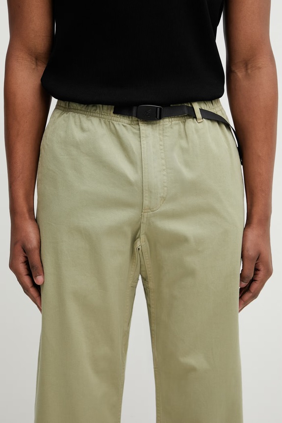 Bombažne hlače Gramicci Pant Straight Fit zelena G116.OGT