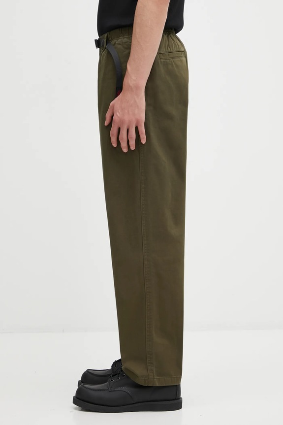 Бавовняні штани Gramicci Pant Straight Fit G116.OGT зелений AW25
