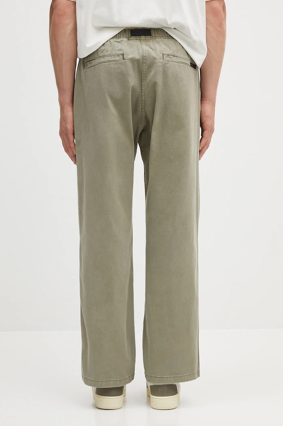 Odzież Gramicci spodnie bawełniane Pant Straight Fit G116.OGT zielony