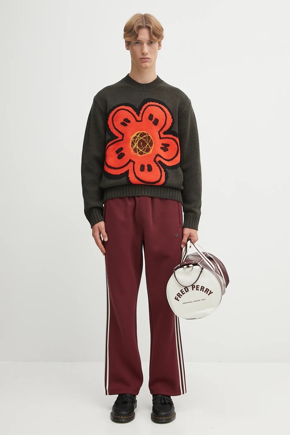 adidas Originals spodnie dresowe Prem Track Pants JV7592 bordowy