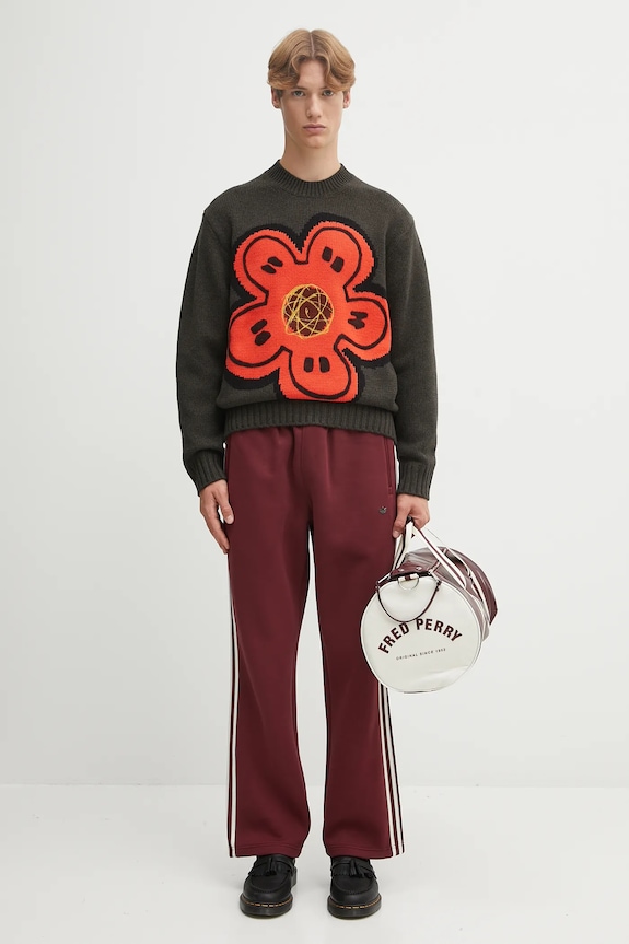 adidas Originals spodnie dresowe Prem Track Pants JV7592 bordowy