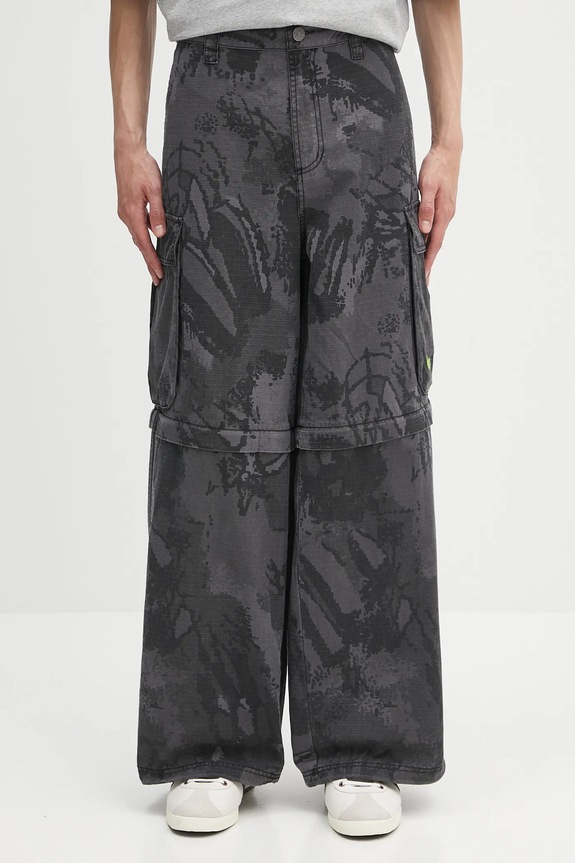 adidas Originals trousers Zipoff Cargo cotton black KD2253