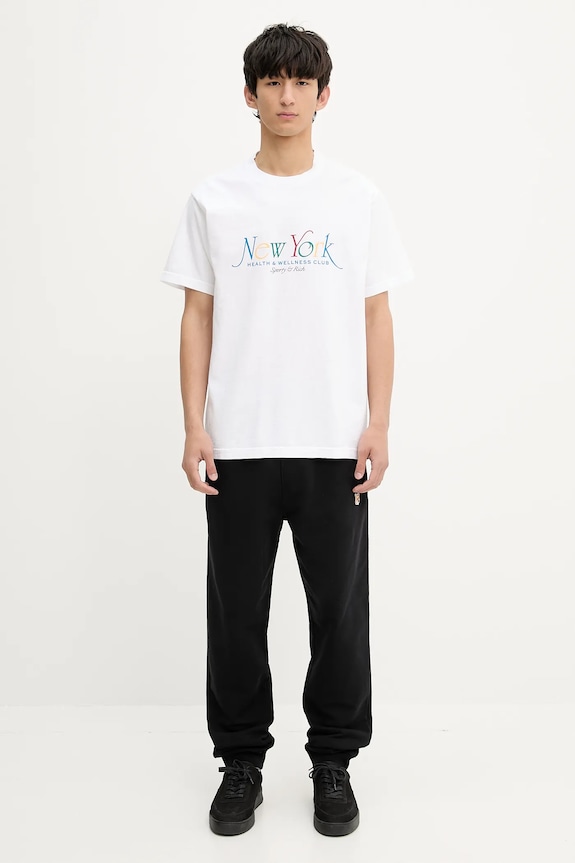 Maison Kitsuné cotton joggers Fox Head Patch Regular LM01114KM0001 black