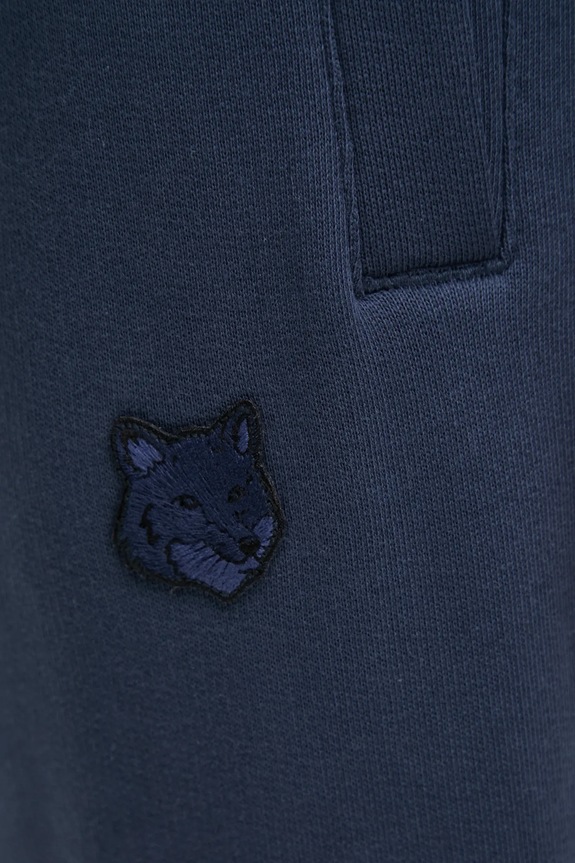 Бавовняні спортивні штани Maison Kitsuné Bold Fox Head Patch Comfort темно-синій MM01125KM0321