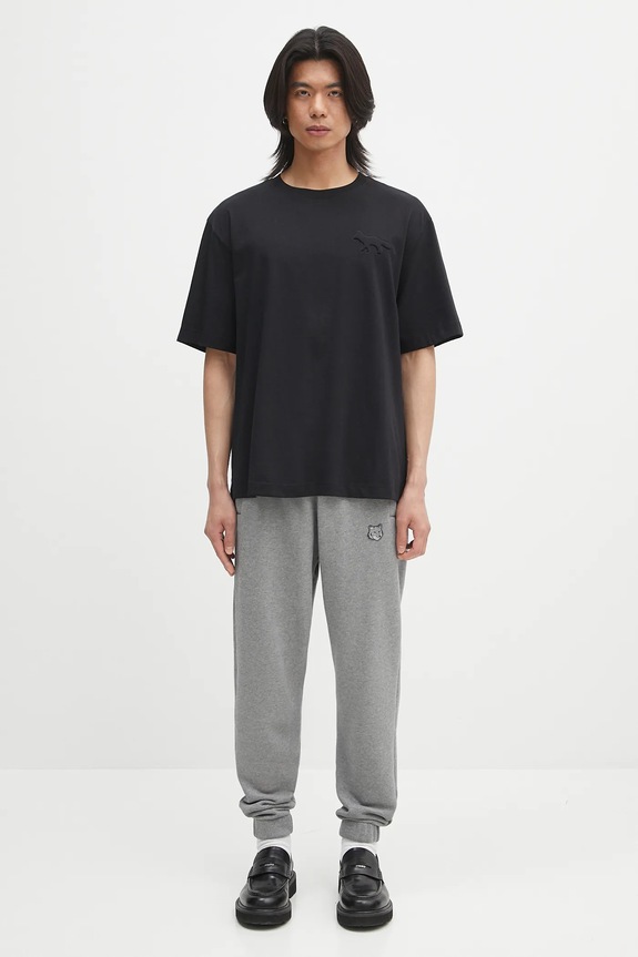 Бавовняні спортивні штани Maison Kitsuné Bold Fox Head Patch Comfort MM01125KM0321 сірий