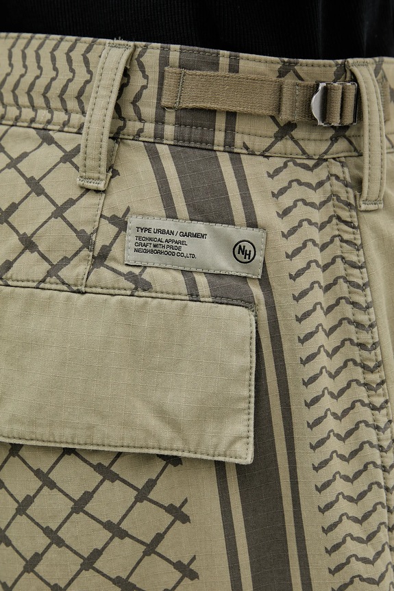 NEIGHBORHOOD pantaloni in cotone PT SHEMAGH 251UTNH.PTM01 verde