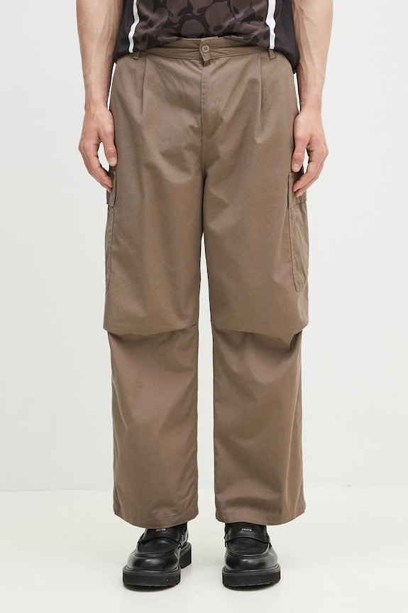 Carhartt WIP pantaloni in cotone Cole Cargo Pant cotone verde I030477.1YJ02