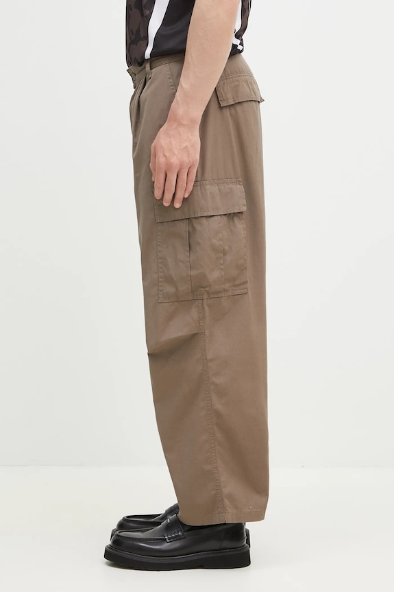 Carhartt WIP pantaloni in cotone Cole Cargo Pant I030477.1YJ02 verde SS25