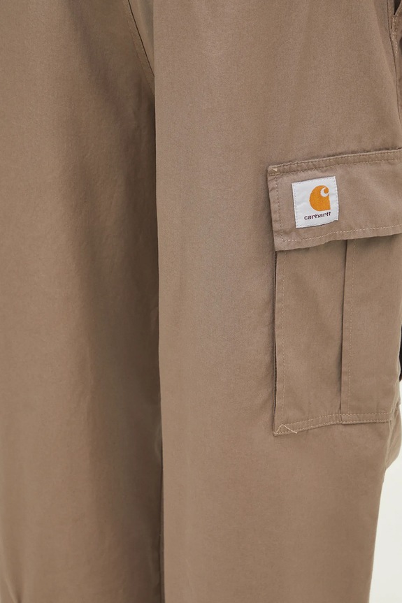 Carhartt WIP pantaloni in cotone Cole Cargo Pant verde I030477.1YJ02