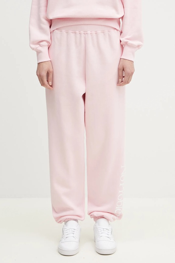 Bavlněné tepláky No Problemo No Problemo Sweatpant NP3000203 růžová SS25