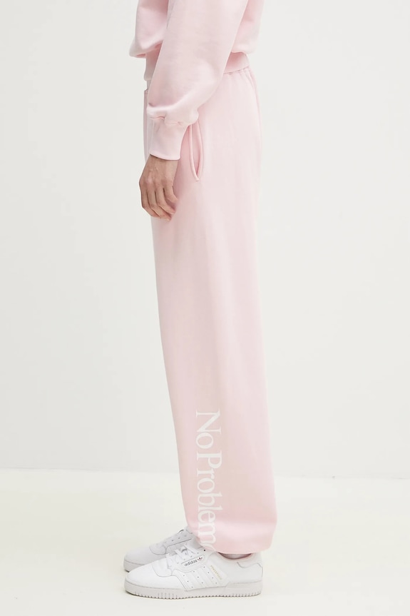Bavlněné tepláky No Problemo No Problemo Sweatpant růžová NP3000203