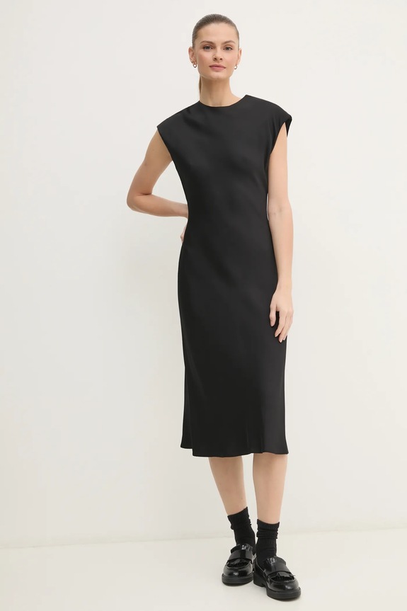 Šaty Calvin Klein viskóza čierna K20K207847