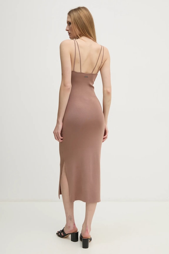 Oblečenie Šaty Calvin Klein K20K207920 hnedá