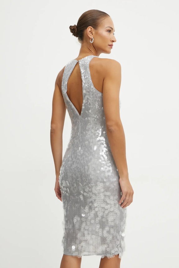 Odzież Patrizia Pepe sukienka 8A1444.J251 srebrny