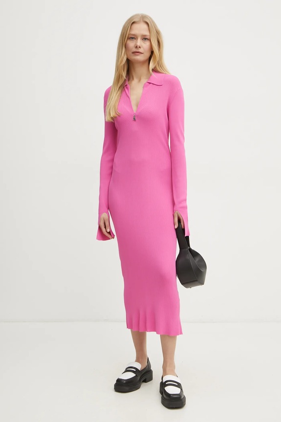 Φόρεμα Patrizia Pepe ροζ 8A1491.K078