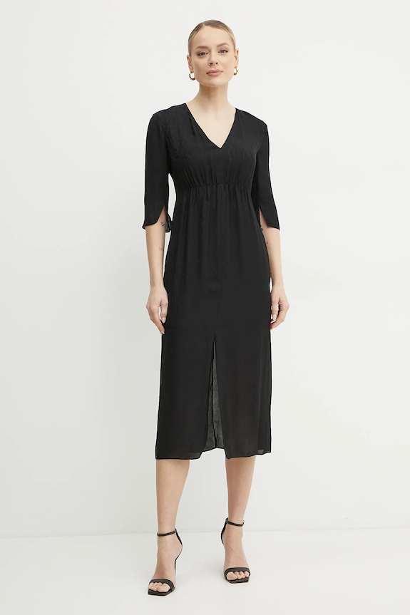Armani Exchange vestito midi nero XW000147.AF10842