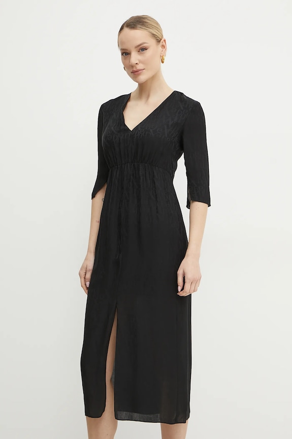 Armani Exchange vestito XW000147.AF10842 nero SS25
