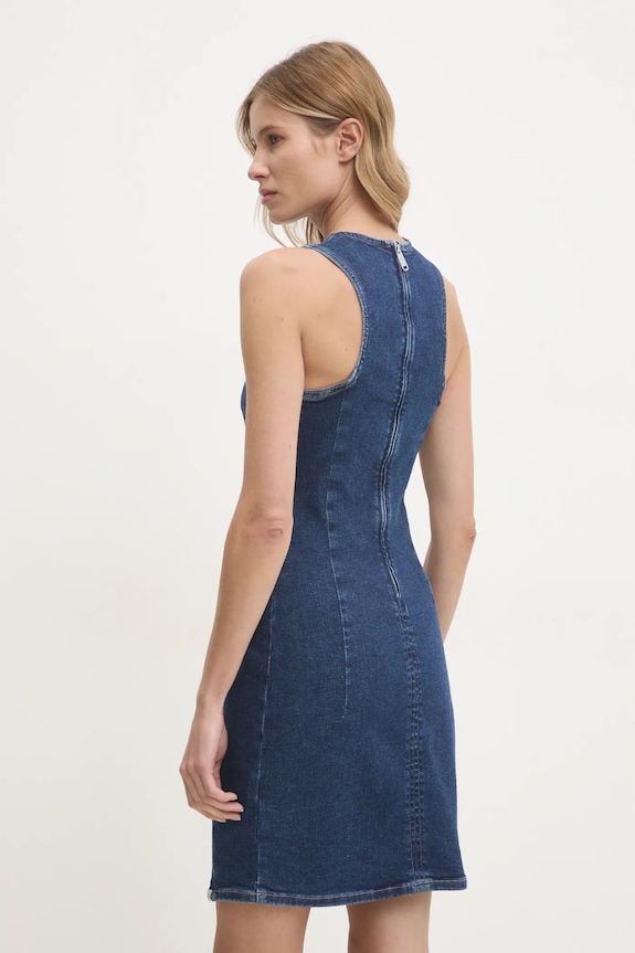 Ρούχα Φόρεμα τζιν Calvin Klein Jeans J20J224528 σκούρο μπλε